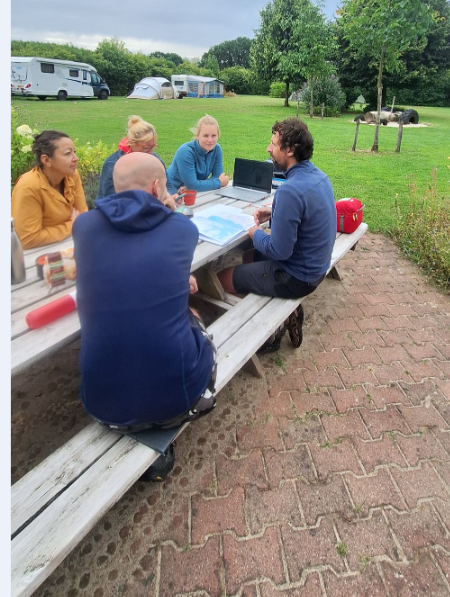 Avonturiers aan het voorbereiden